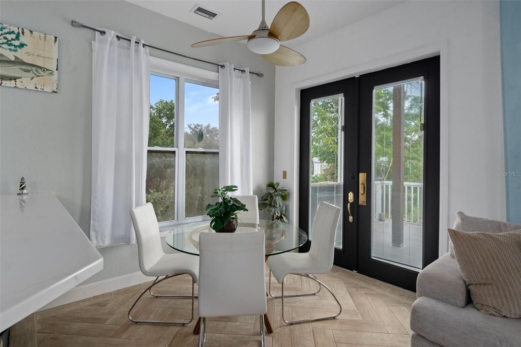 Dining room, Interior, Wood Texture Flooring