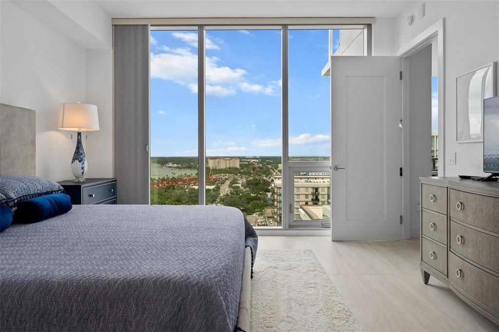 Bedroom, Interior, Water, Wood Texture Flooring