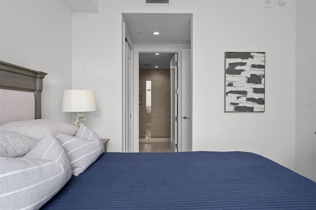 Bedroom, Interior, Recessed Lighting