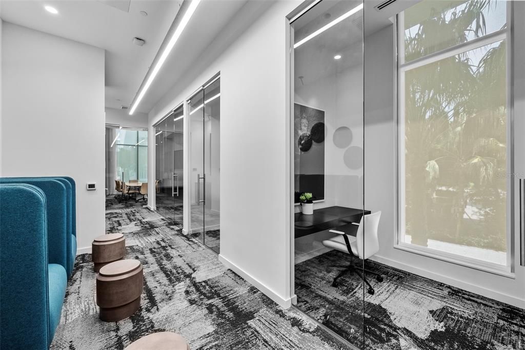 Home Office, Interior, Recessed Lighting