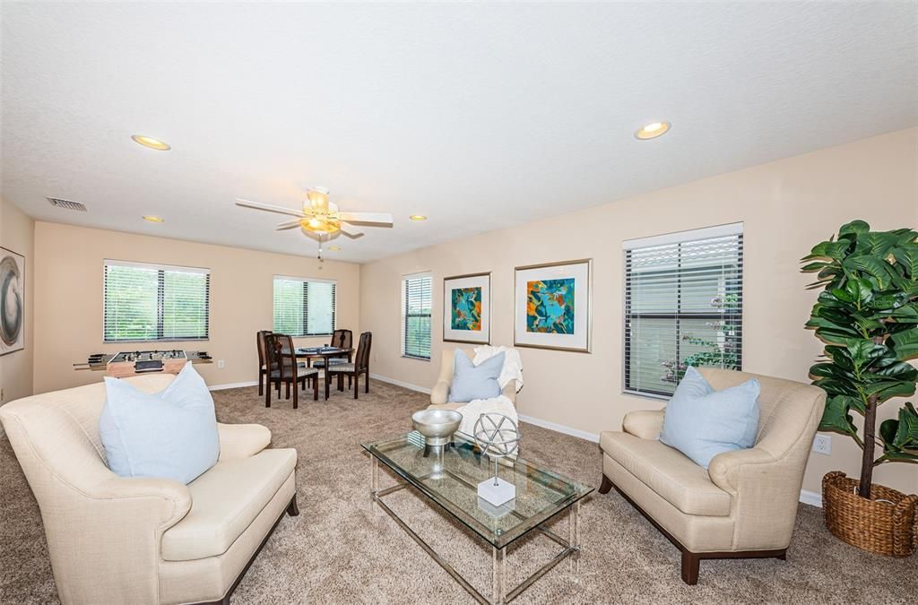 Dining room, Interior, Living room, Recessed Lighting