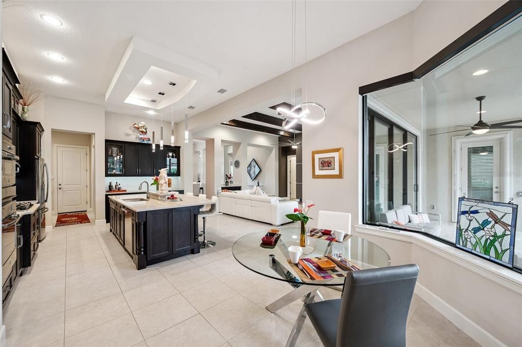 Interior, Kitchen, Living room, Pendant Lights, Recessed Lighting