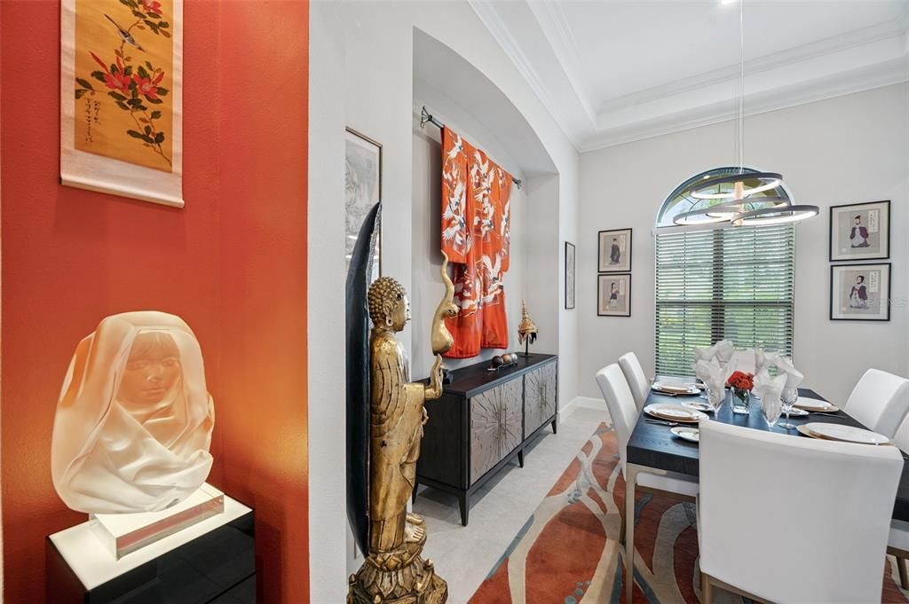 Dining room, Interior, Pendant Lights