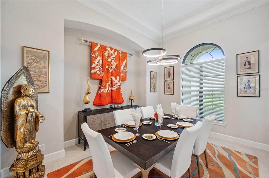 Dining room, Interior, Pendant Lights