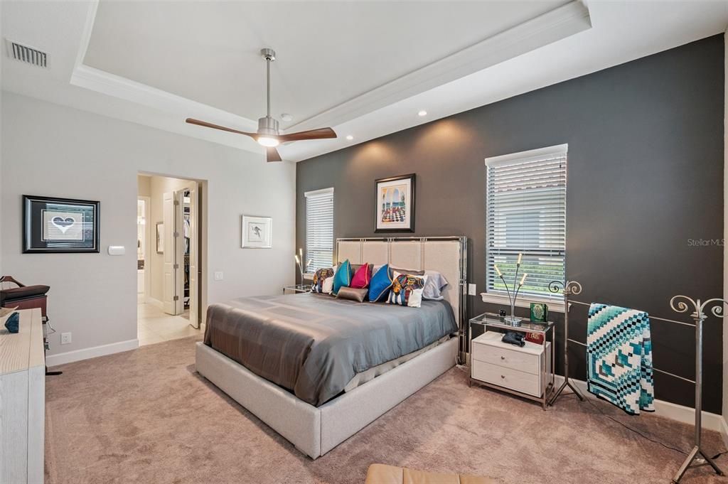 Bedroom, Interior, Recessed Lighting