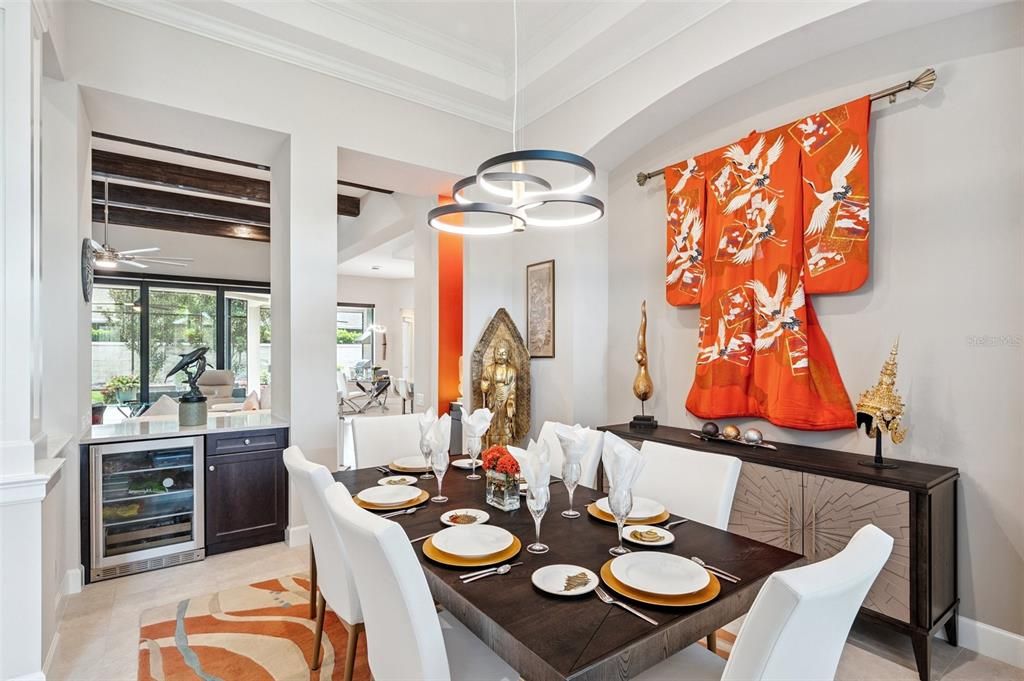 Dining room, Interior, Pendant Lights