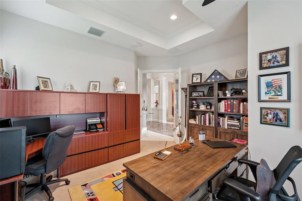 Home Office, Interior, Recessed Lighting