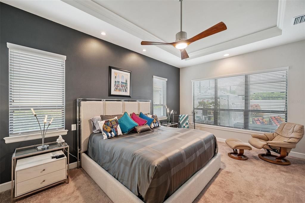 Bedroom, Interior, Recessed Lighting
