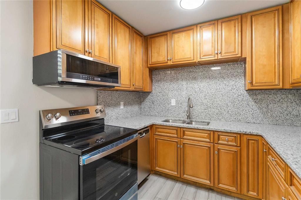 Interior, Kitchen, Wood Texture Flooring