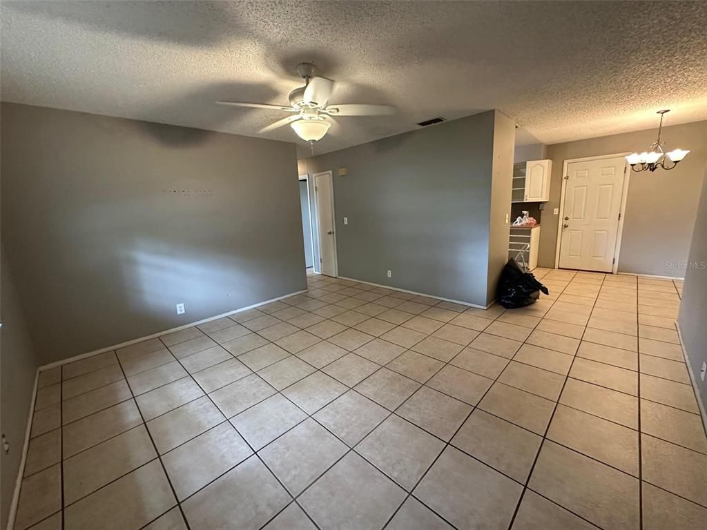 Chandelier, Empty room, Interior