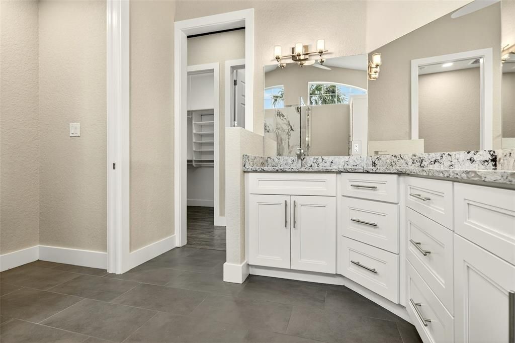 Bathroom, Dual Sink Vanities, Interior, Walk-in Closets