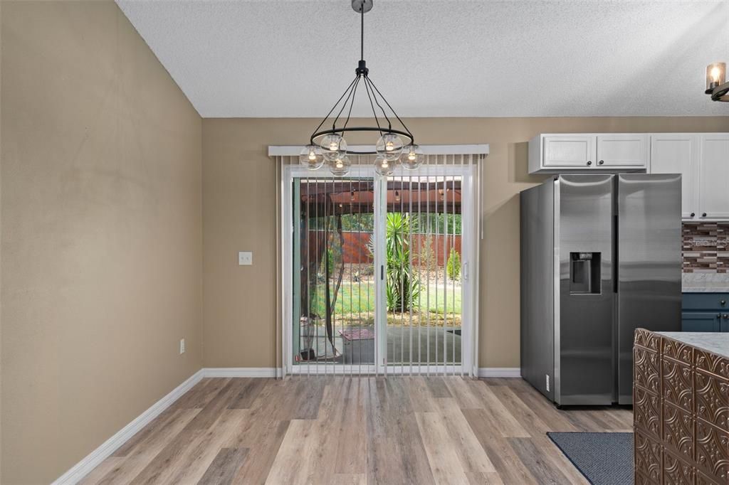 Interior, Kitchen, Pendant Lights, Stainless Steel Appliances, Wood Texture Flooring