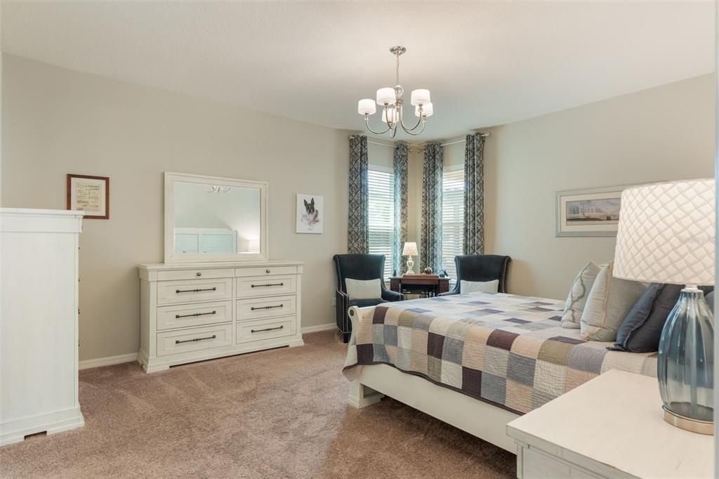 Bedroom, Chandelier, Interior