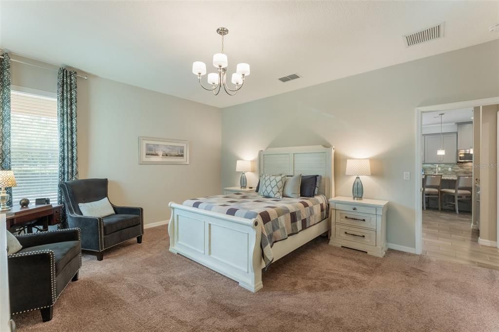 Bedroom, Chandelier, Interior