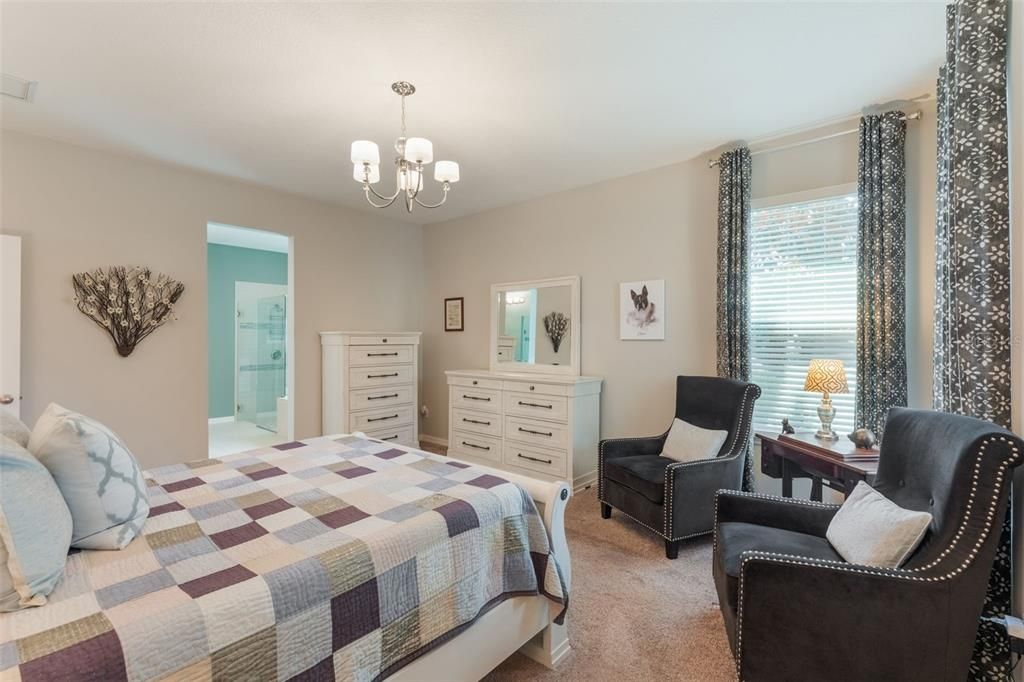 Bedroom, Chandelier, Interior