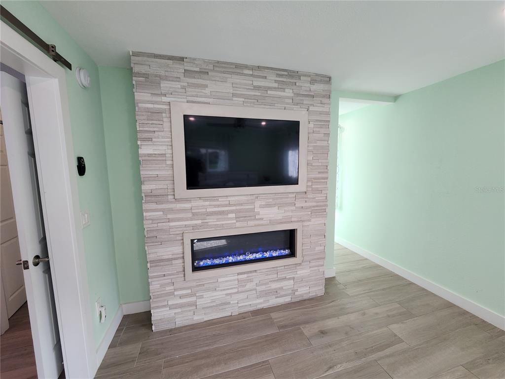 Fireplace, Interior, Wood Texture Flooring