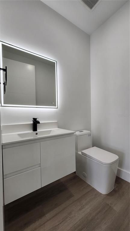 Bathroom, Interior, Wood Texture Flooring