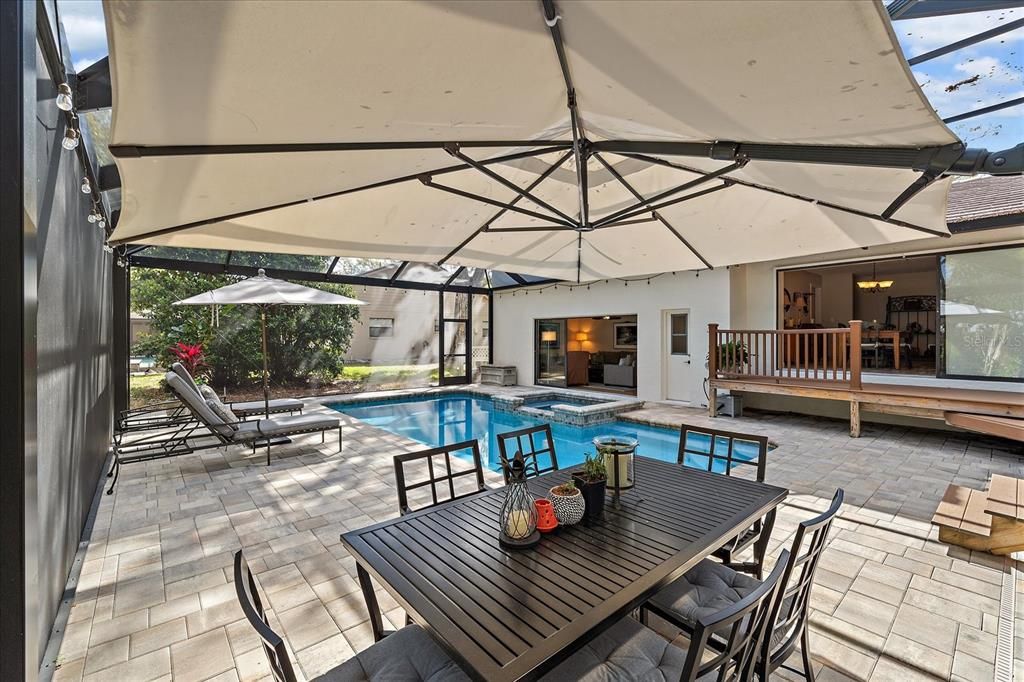 Dining room, Glass Ceilings, Interior, Pool, Sun Room