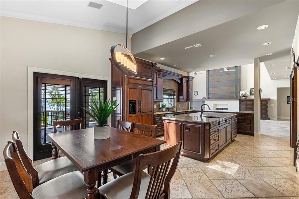Dining room, Interior, Kitchen, Pendant Lights, Recessed Lighting