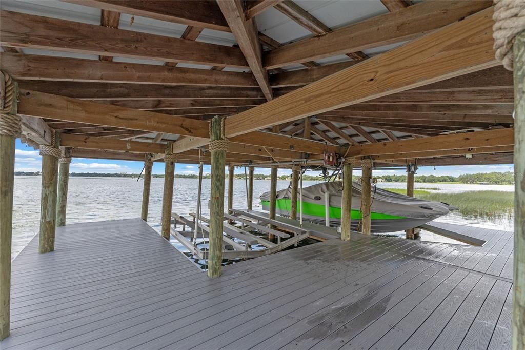 Exterior, Water, Wooden Beams