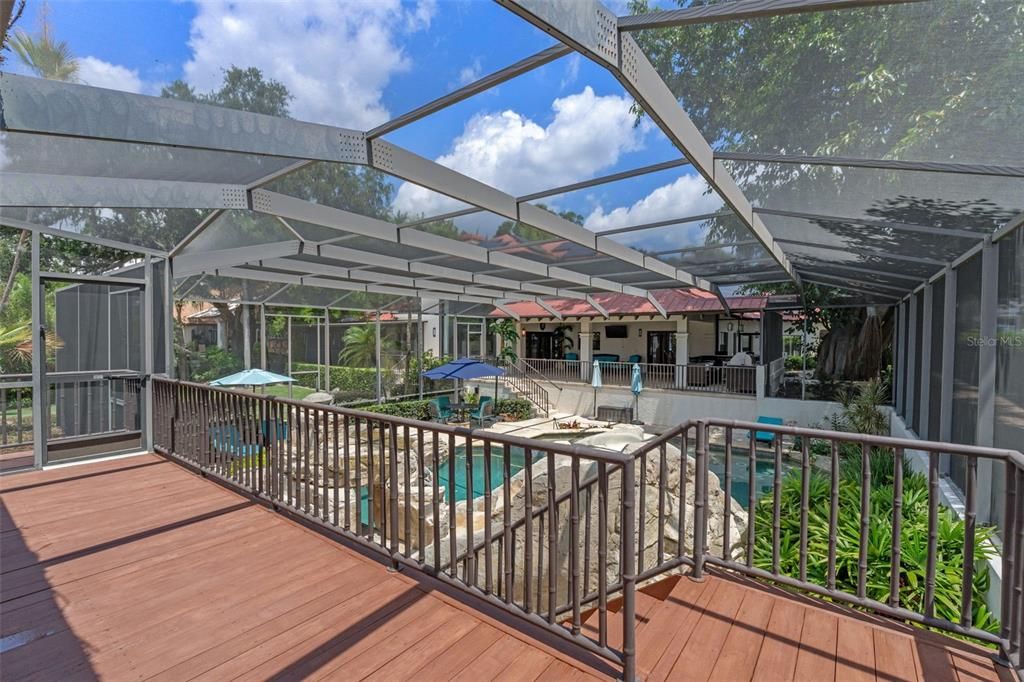 Glass Ceilings, Interior, Pool, Sun Room, Wood Texture Flooring