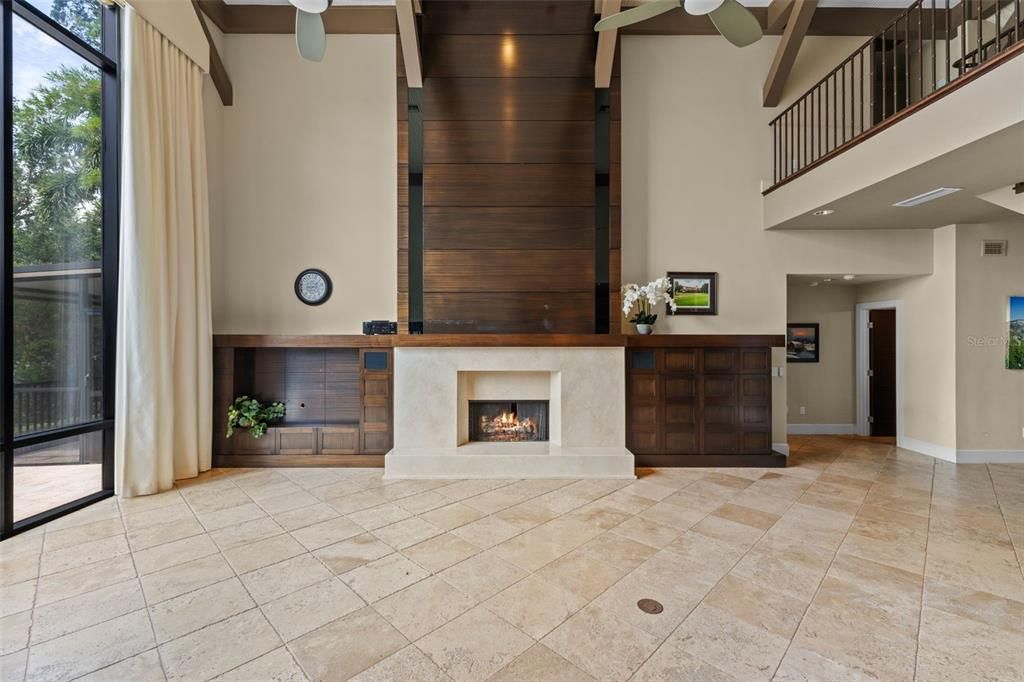 Fireplace, Interior, Recessed Lighting