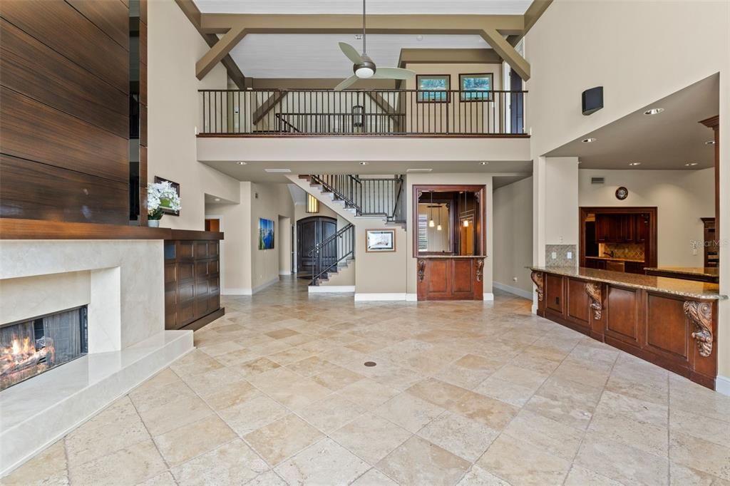 Fireplace, Interior, Recessed Lighting