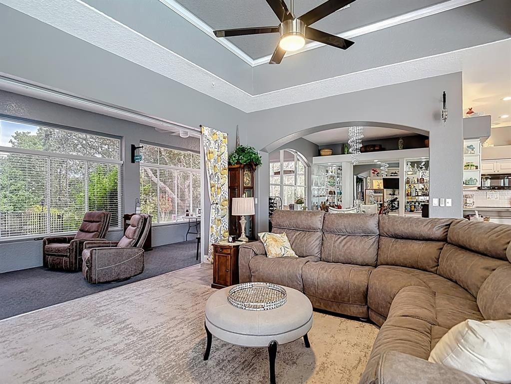 Interior, Living room, Recessed Lighting