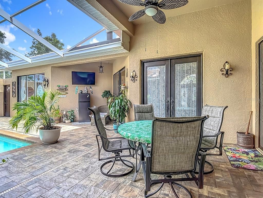 Dining room, Glass Ceilings, Interior, Pool, Sun Room