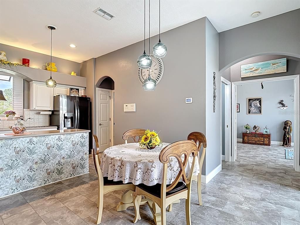 Dining room, Interior, Kitchen, Pendant Lights, Recessed Lighting