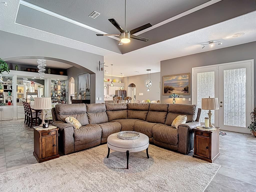 Dining room, Interior, Kitchen, Living room, Pendant Lights, Recessed Lighting