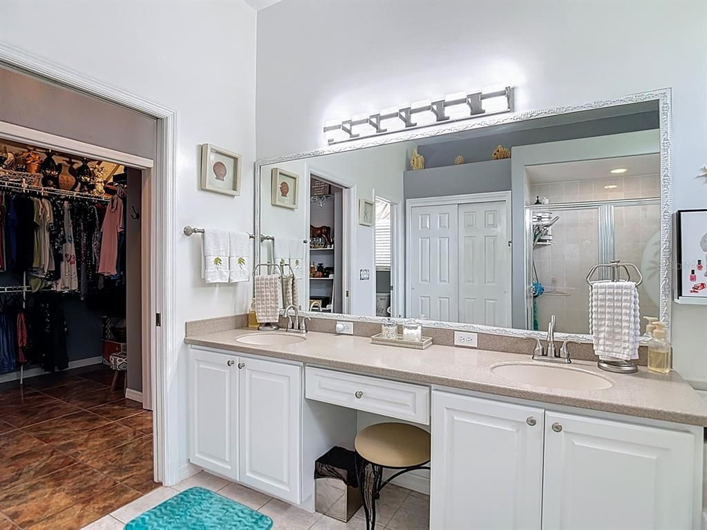 Bathroom, Dual Sink Vanities, Glass Shower, Interior, Walk-in Closets