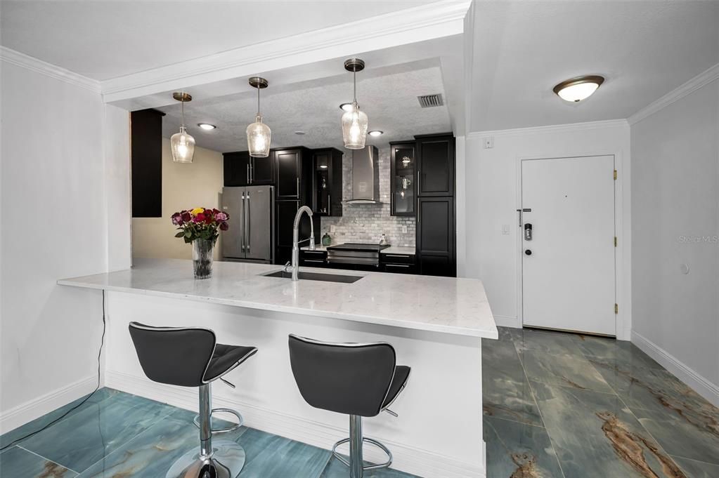 Interior, Kitchen, Pendant Lights, Stainless Steel Appliances