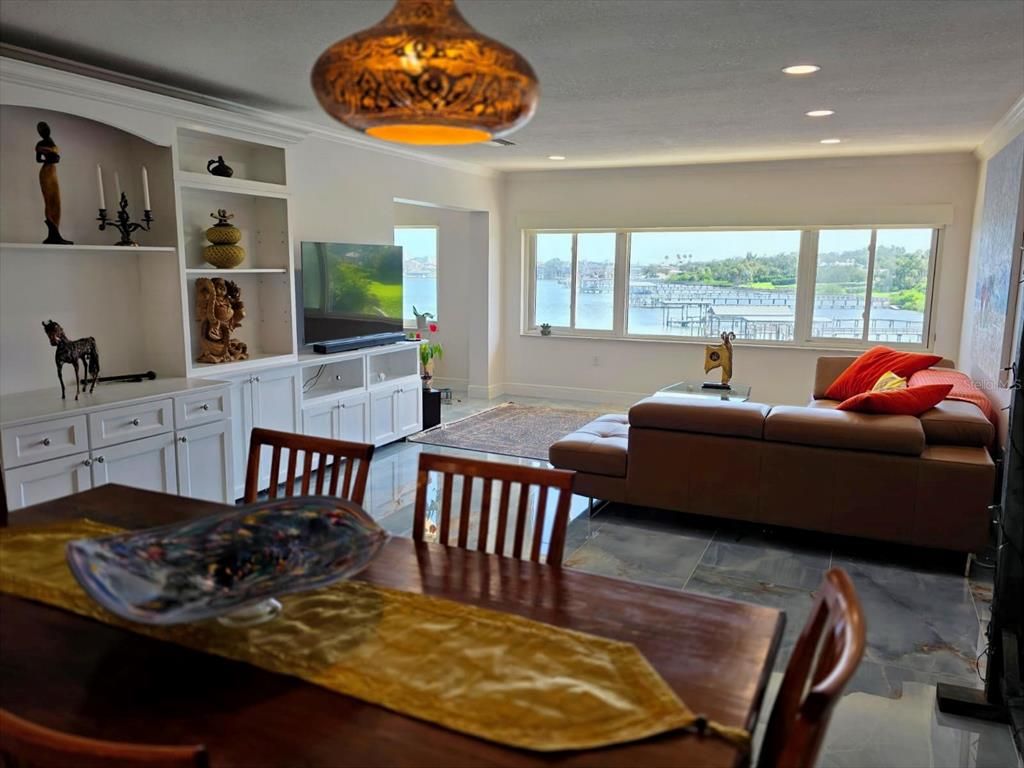 Dining room, Interior, Living room, Recessed Lighting, Water