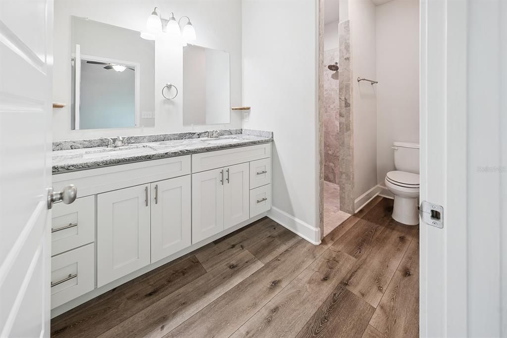 Bathroom, Interior, Wood Texture Flooring