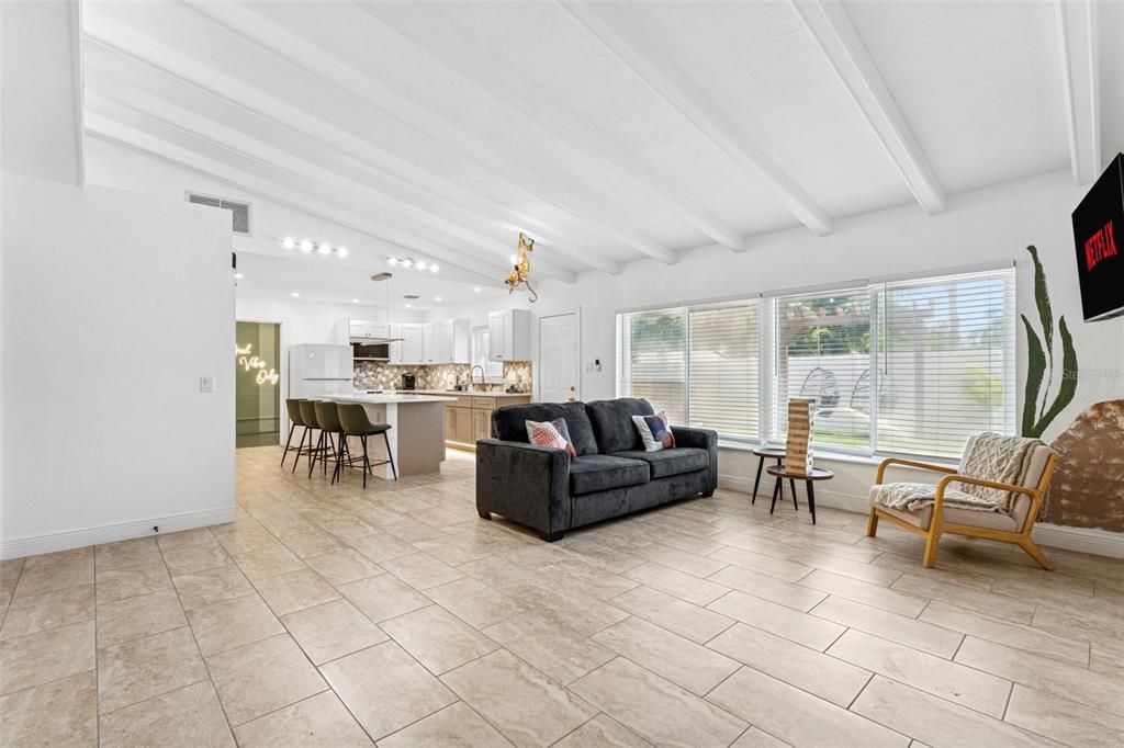 Dining room, Interior, Kitchen, Living room, Pendant Lights
