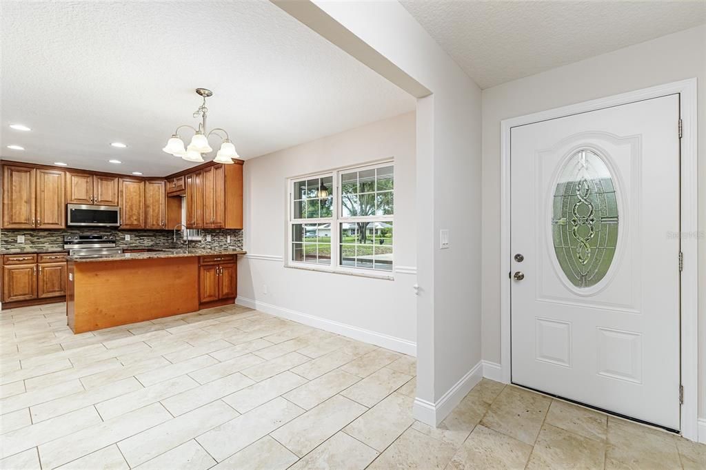 Chandelier, Interior, Kitchen, Recessed Lighting
