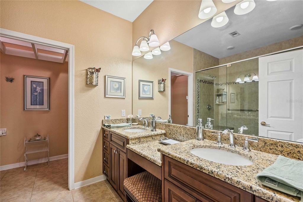 Bathroom, Dual Sink Vanities, Glass Shower, Interior