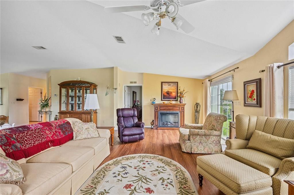 Fireplace, Interior, Living room, Wood Texture Flooring