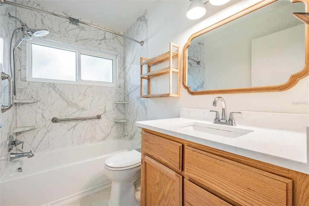 Bathroom, Interior, Marble Walls