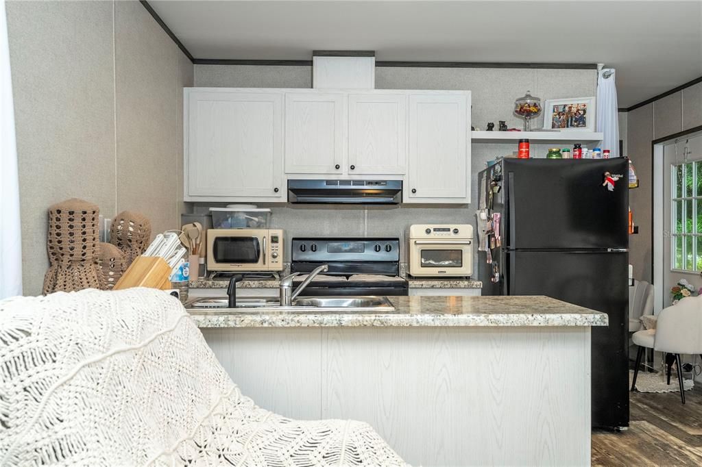 Interior, Kitchen, Wood Texture Flooring