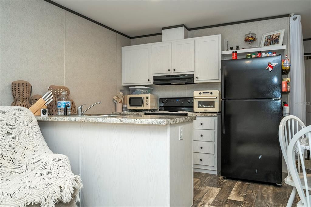 Interior, Kitchen, Wood Texture Flooring