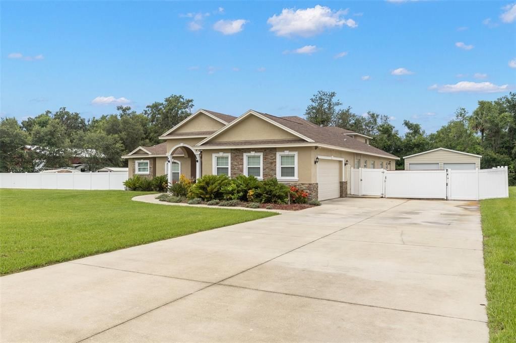 Attached, Backyard, Exterior, Facade, Ranch