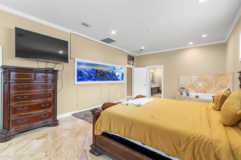 Bedroom, Interior, Recessed Lighting
