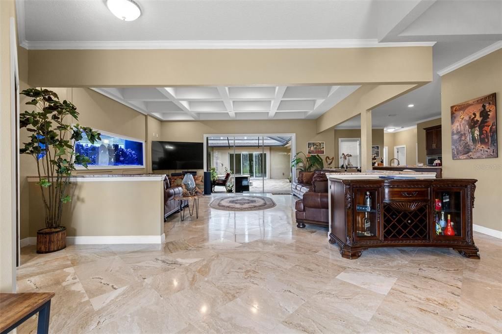 Interior, Living room, Recessed Lighting