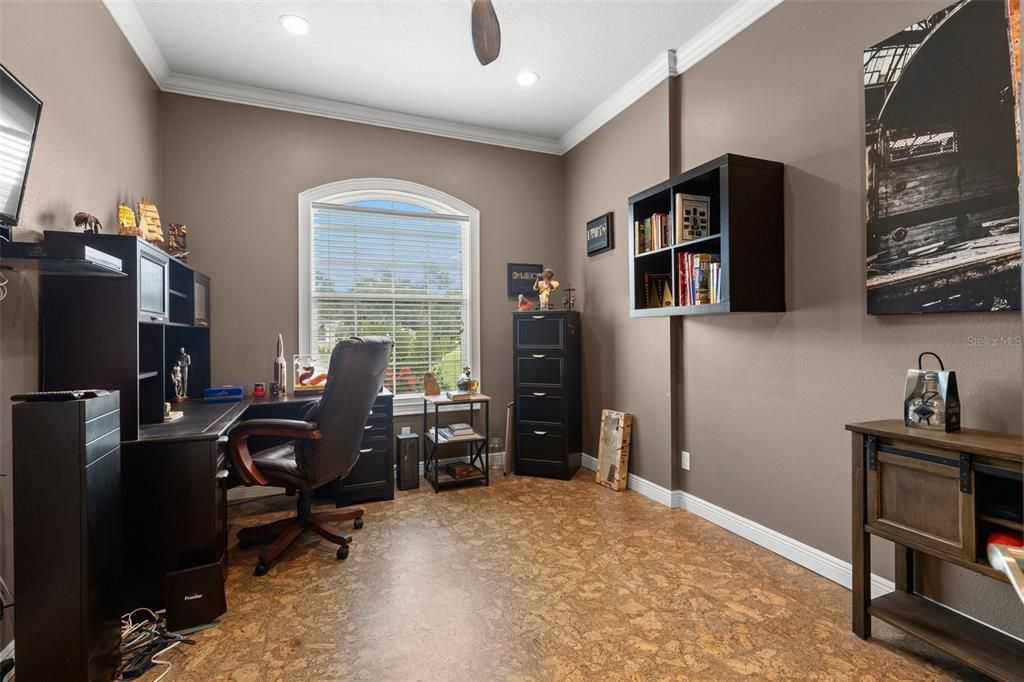 Home Office, Interior, Recessed Lighting