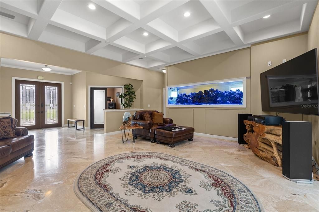 Interior, Living room, Recessed Lighting