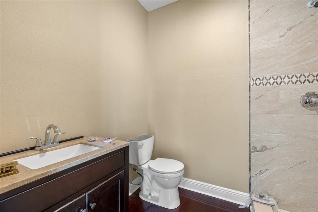 Bathroom, Interior, Wood Texture Flooring