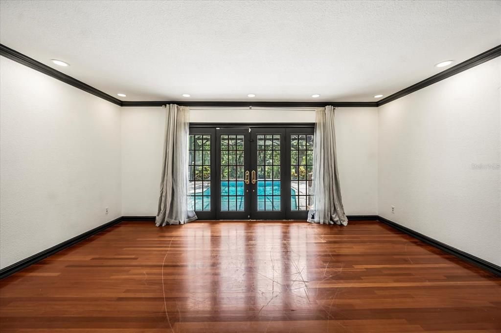 Interior, Kitchen, Marble, Stainless Steel Appliances, Wood Texture Flooring