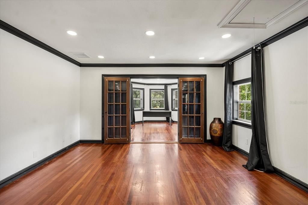 Interior, Kitchen, Marble, Recessed Lighting, Stainless Steel Appliances